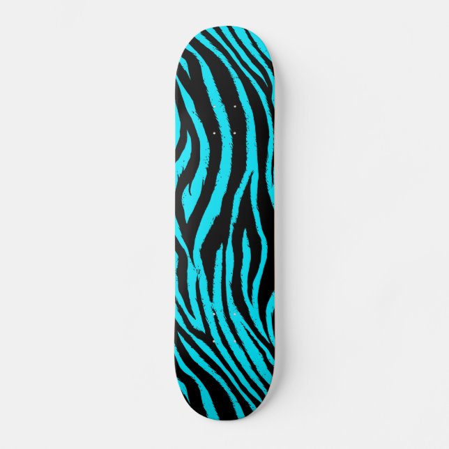 Skateboard Blue Zebra (Frente)