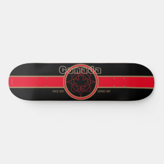 Skateboard Canadá Desde 1867 (Preto)
