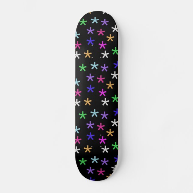 Skateboard Colorida Black Jacks (Frente)