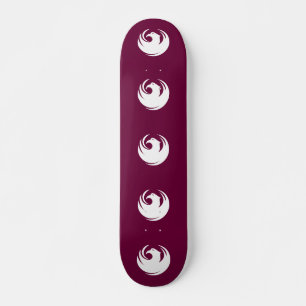 Skateboard com a bandeira da cidade de Phoenix, Ar