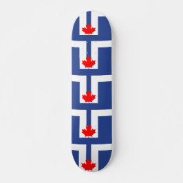 Skateboard com a bandeira de Toronto, Canadá