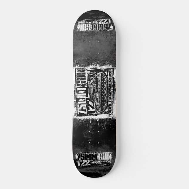 Skateboard com arma de 75 mm T22 (Frente)