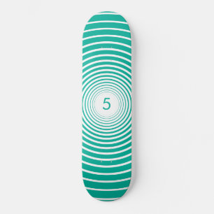 Skateboard com Círculos de Cores Personalizados -