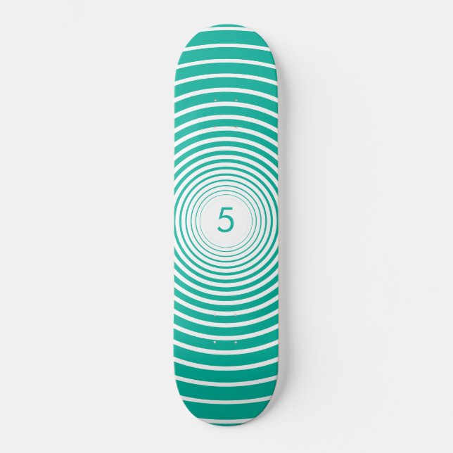 Skateboard com Círculos de Cores Personalizados -  (Frente)