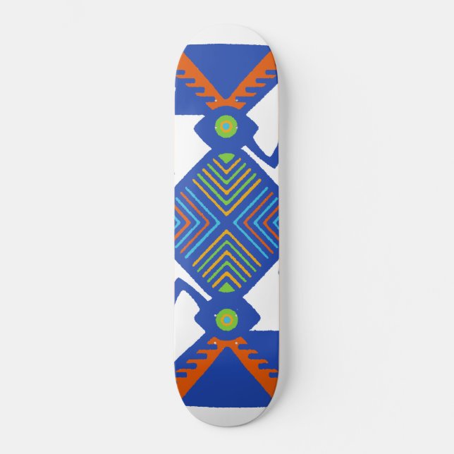 Skateboard com Desenho Tribal Inca (Frente)