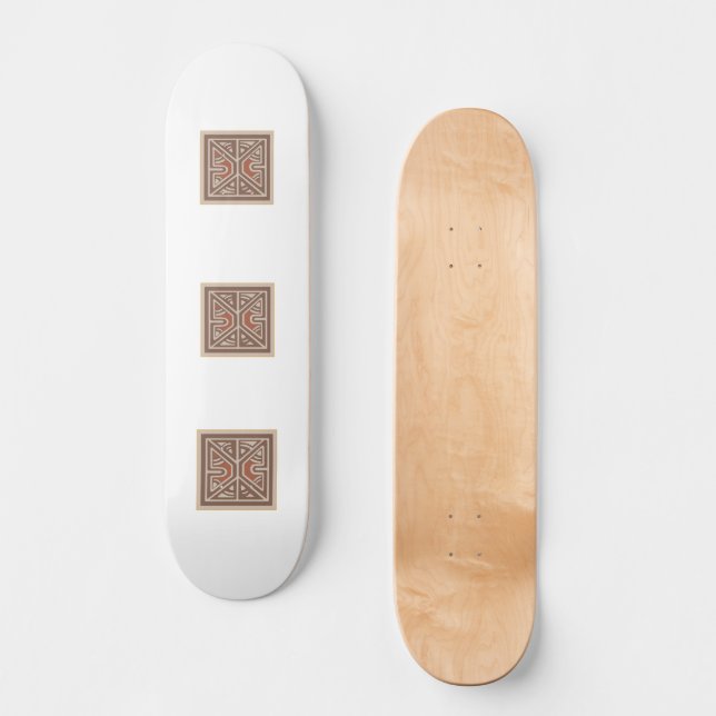 Skateboard com design da Papua-Nova Guiné (Frente)