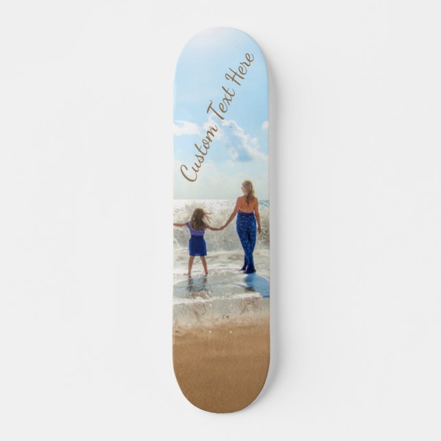 Skateboard com Foto e Texto Personalizados - Féria (Frente)