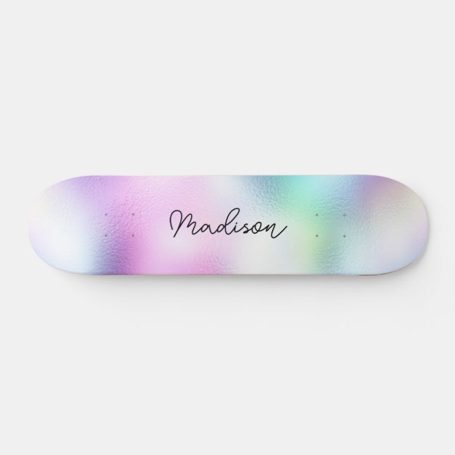 Skateboard com Girly Gota de Nome de Script Person (Horz)