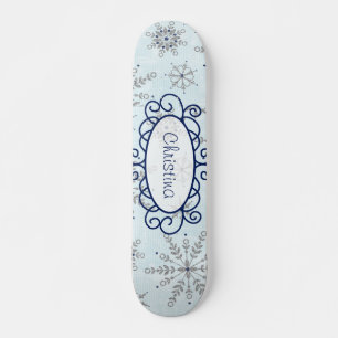 Skateboard Comp Snowflakes
