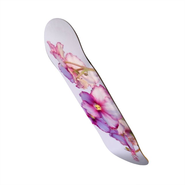 Skateboard Completo Violet Flowers de 7¼" (Frente)