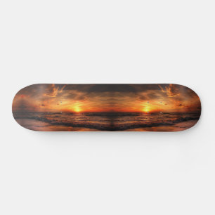 Skateboard das Ondas do Mar Sunset