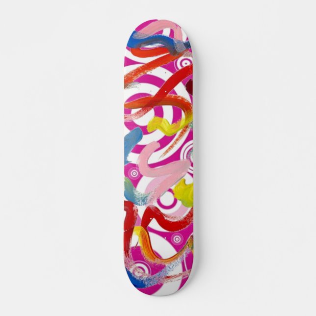 skateboard de abstrato Art (Frente)