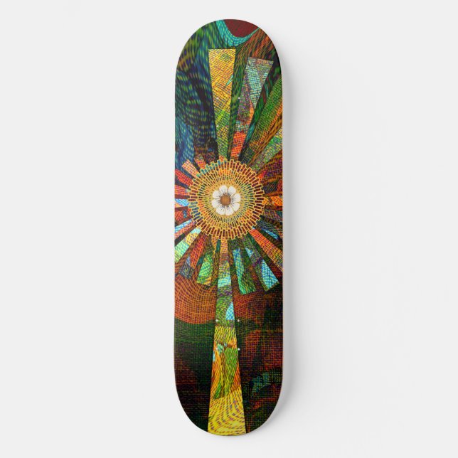 skateboard de abstrato Art (Frente)