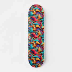 skateboard de abstrato Art
