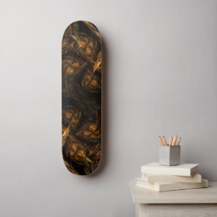 Skateboard de Abstrato de Arte da Mãe Terra