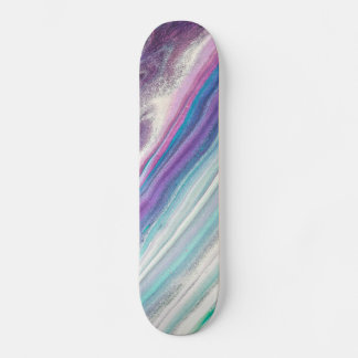skateboard de abstrato de framboesa azul