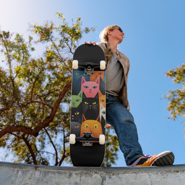 SKATEBOARD DE ARTE CAT (Ao ar livre 1)