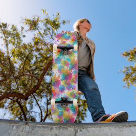 Skateboard de Arte de Salpico de Pintura Abstrata 