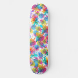Skateboard de Arte de Salpico de Pintura Abstrata 
