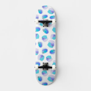 Skateboard de Brushstrokes de Aquarela