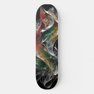 Skateboard de Coluna Mosaico Futurista