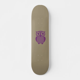 Skateboard de Coruja Roxa
