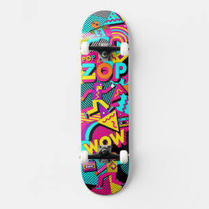 Skateboard de design de cultura pop