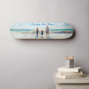 Skateboard de Foto Personalizada Suas Fotos e Text