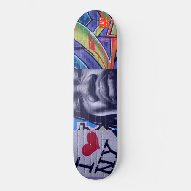 SKATEBOARD de GRAFITE NYC/JMT EUA (Frente)