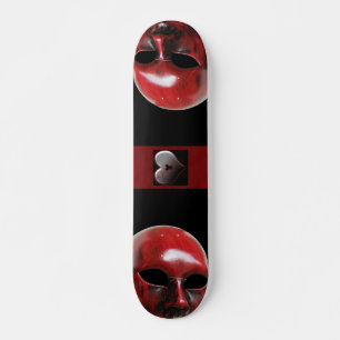Skateboard de Máscara de Veneza Vermelha
