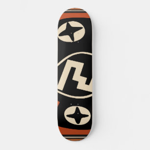 Skateboard de Morcego Tribal Mimbres