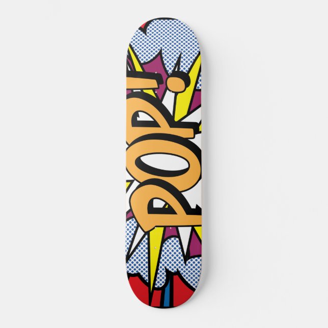 skateboard de pop Art (Frente)