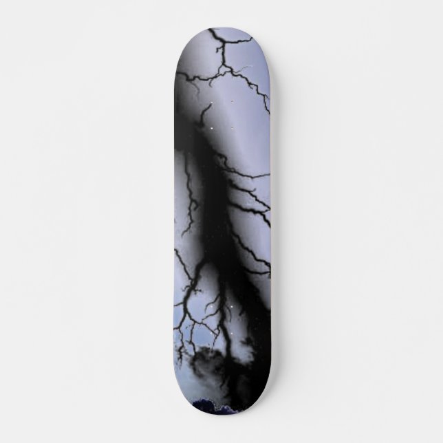 Skateboard de raio preto (Frente)