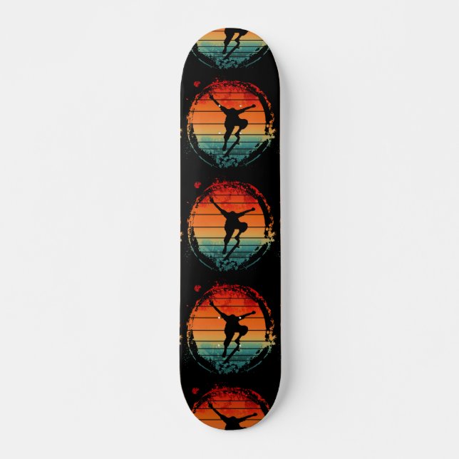 Skateboard de skate vintage (Frente)