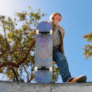Skateboard de Textura Abstrata: Arte Encontra a Ra