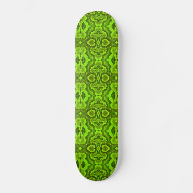 SkateBoard de Textura em Cobra Verde (Frente)