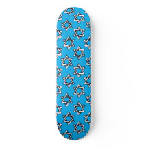 Skateboard Deck Judaica - Presentes - Estrelas Jud