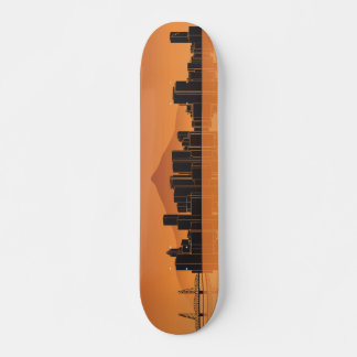Skateboard Deck - Portland Skyline - Laranja