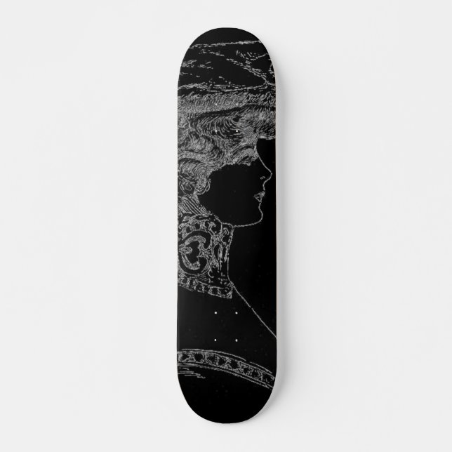 Skateboard Do Chapéu Das Senhoras (Frente)