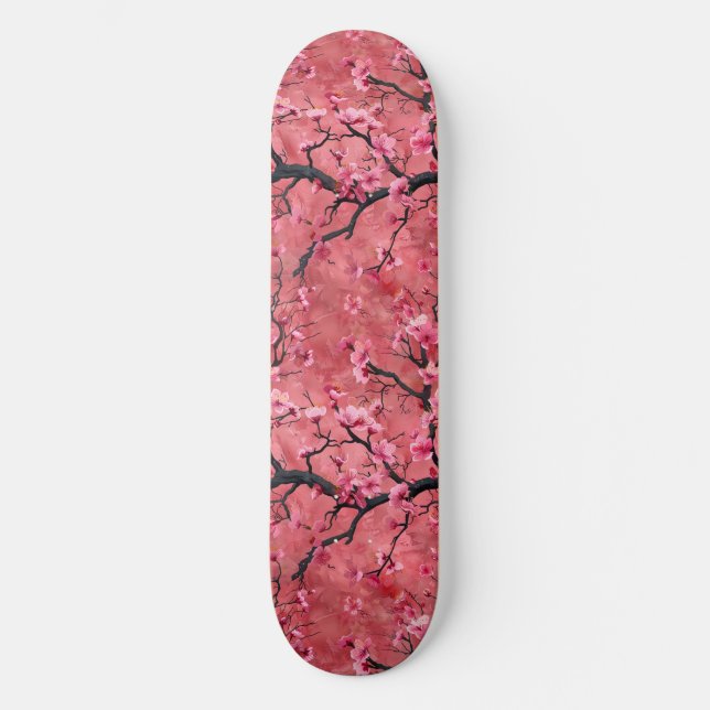 Skateboard do Flor de Cereja Japonês (Frente)