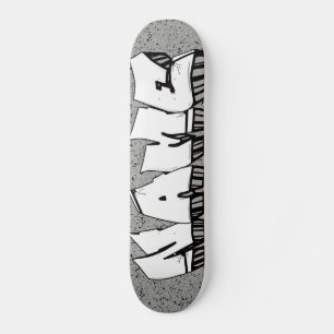 SKATEBOARD DO grafite QUALQUER NOME OU PALAVRA POD