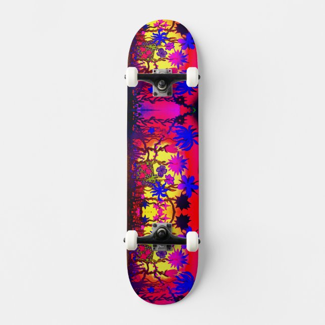 Skateboard do Jardim do grafite (Frente)