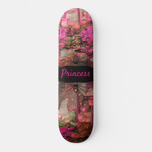 Skateboard do Mundo Rosa (Frente)