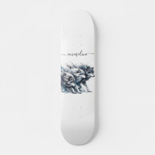 Skateboard do Wolf Pack do Nome de Script Personal