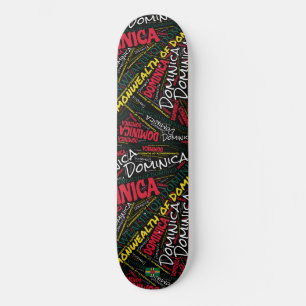 Skateboard Dominica Orgulho Nacional Nuvem de Pala