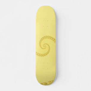 Skateboard Dupla Espiral em Ouro Amarelo