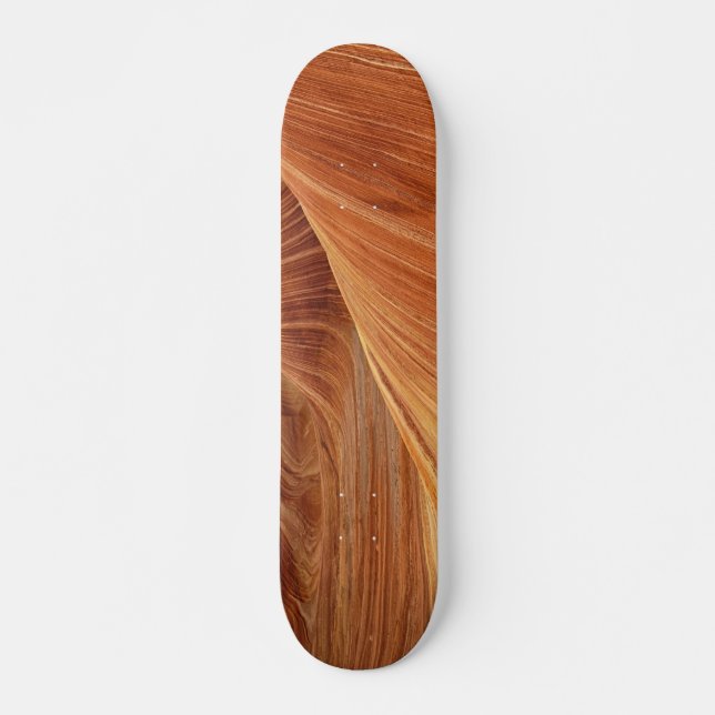 Skateboard - Duro Rock Maple com design de madeira (Frente)