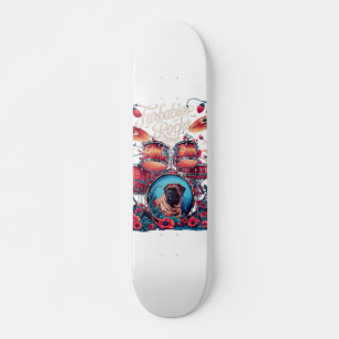Skateboard Furbabs Art - Rock & Roll Vibes em