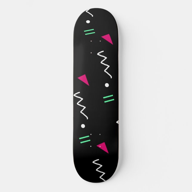 Skateboard geométrico de ensino médio (Frente)