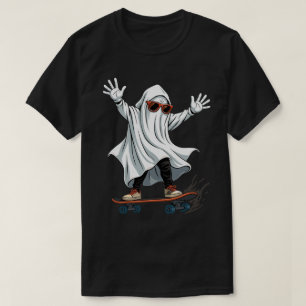 Skateboard Ghost T-Shirt Engraçado